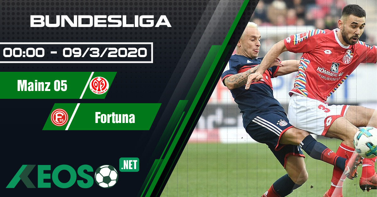 Soi kèo, nhận định Mainz 05 vs Fortuna Dusseldorf lúc 00h00 ngày 09/03/2020