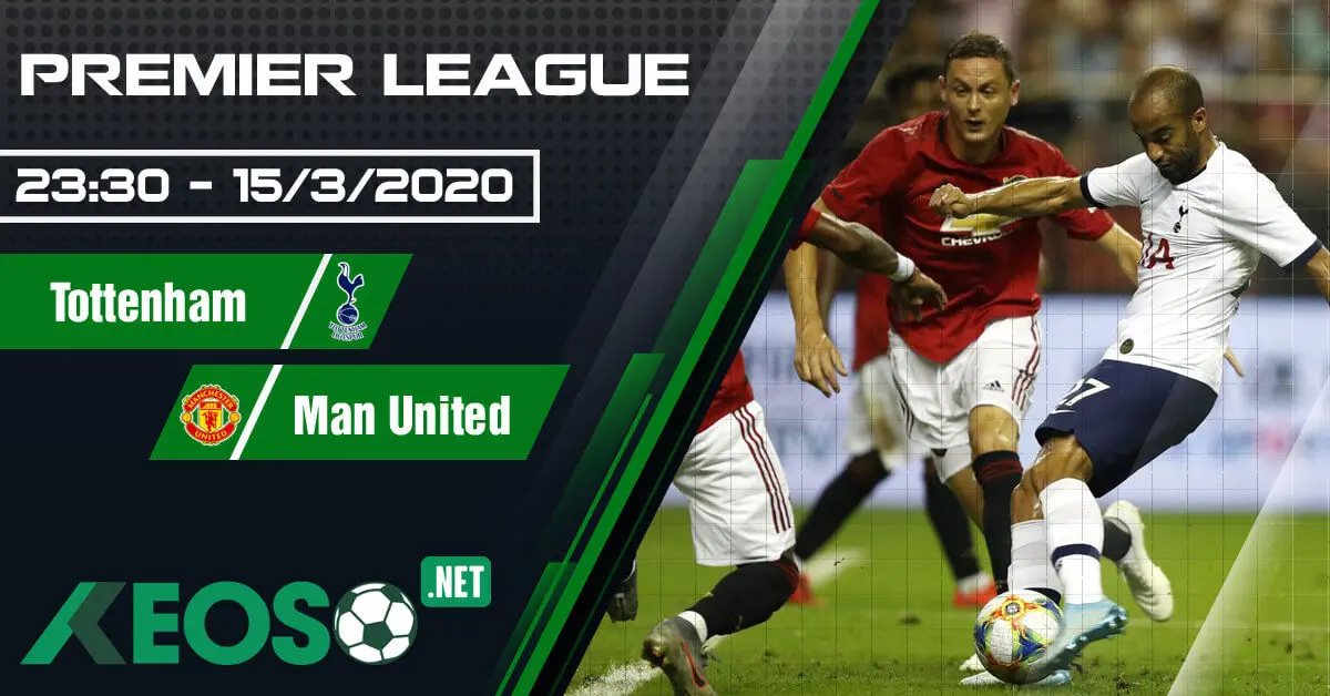 Soi kèo, nhận định Tottenham vs Manchester United 23h30 ngày 15/03/2020