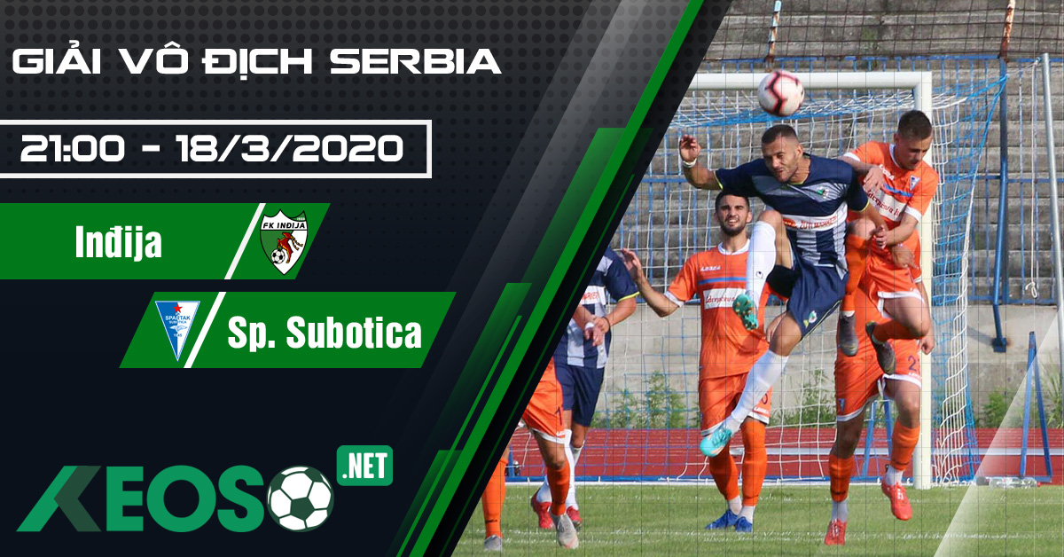 Soi kèo, nhận định Indjija vs FK Spartak Subotica 21h00 ngày 18/03/2020