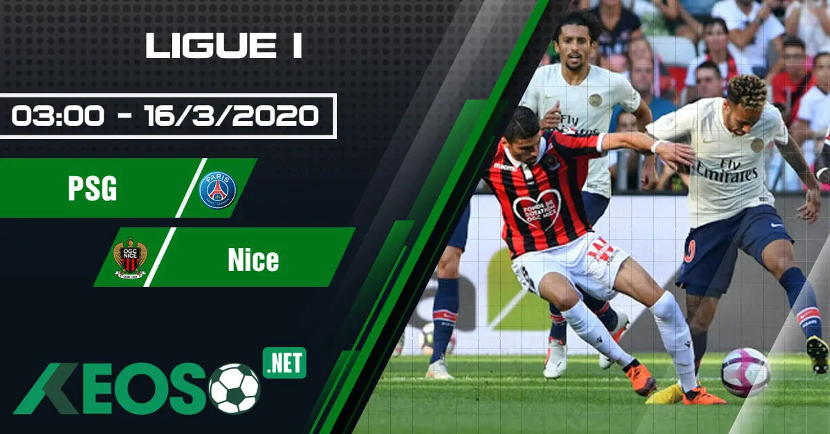 Soi kèo, nhận định Paris Saint Germain vs Nice lúc 03h00 ngày 16/03/2020