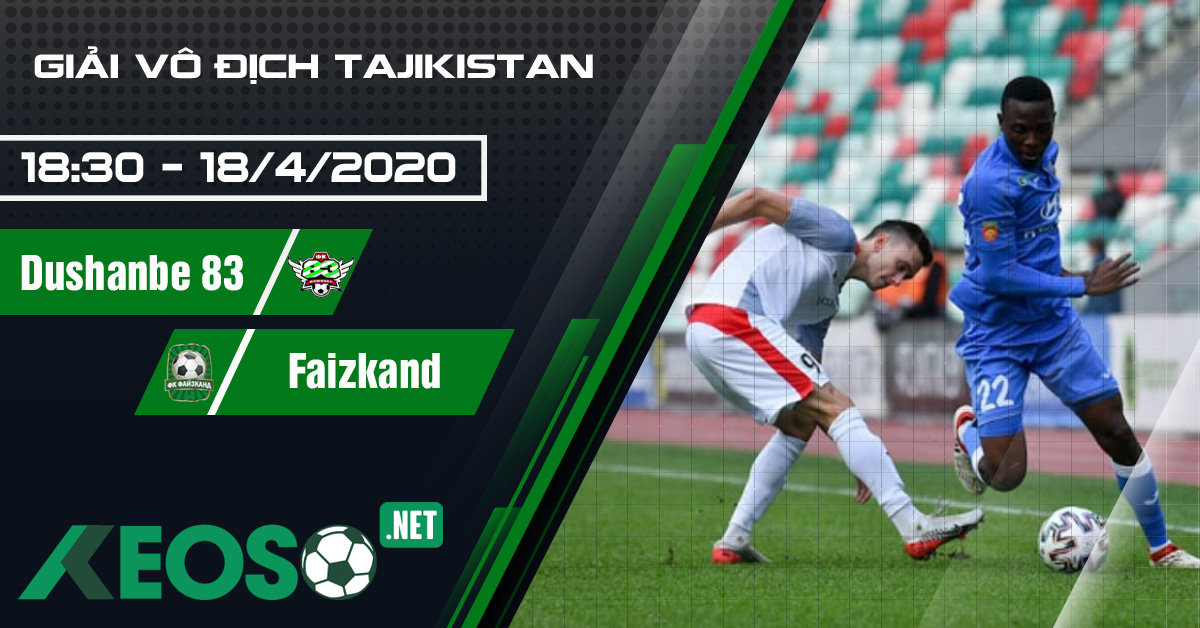 Soi kèo, nhận định Dushanbe 83 vs FK Fayzkand Vose lúc 18h30 ngày 18/04/2020