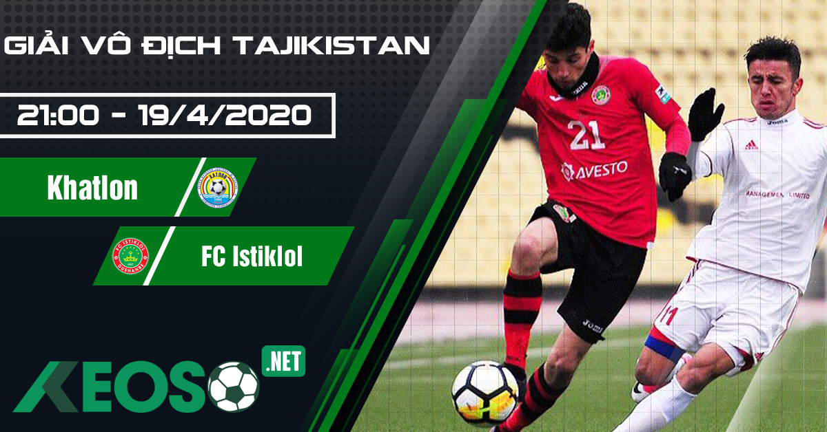 Soi kèo, nhận định Khatlon vs FC Istiklol 18h30 ngày 19/04/2020