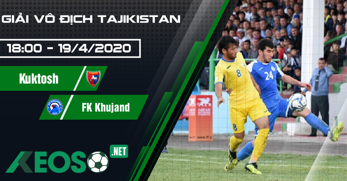 Soi kèo, nhận định Kuktosh vs FK Khujand 18h30 ngày 19/04/2020