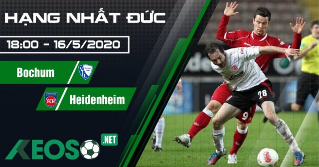 Soi kèo, nhận định Bochum vs Heidenheim 18h00 ngày 16/05/2020