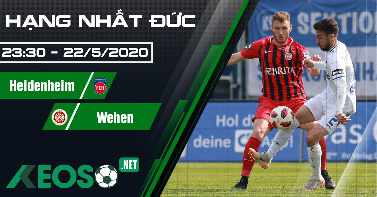 Soi kèo, nhận định Heidenheim vs Wehen 23h30 ngày 22/05/2020