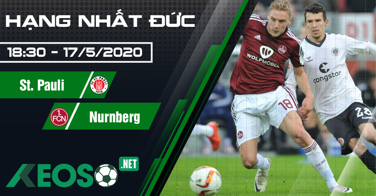 Soi kèo, nhận định St. Pauli vs Nurnberg 18h30 ngày 17/05/2020