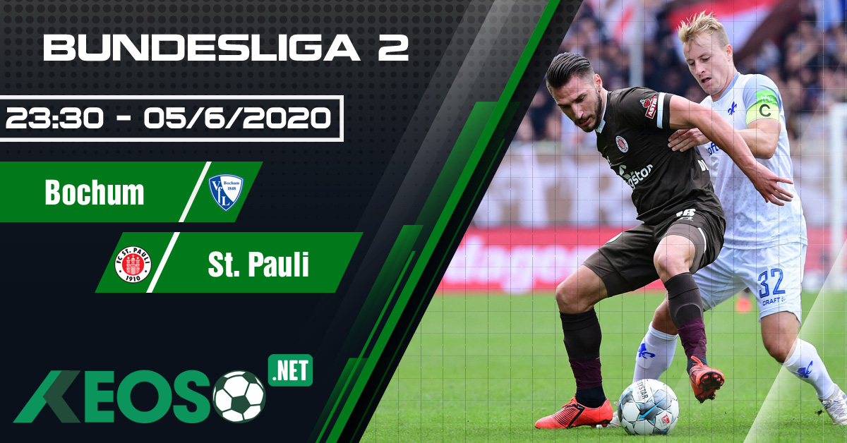 Soi kèo, nhận định Bochum vs St. Pauli 23h30 ngày 05/06/2020