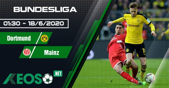 Soi kèo, nhận định Dortmund vs Mainz 01h30 ngày 18/06/2020