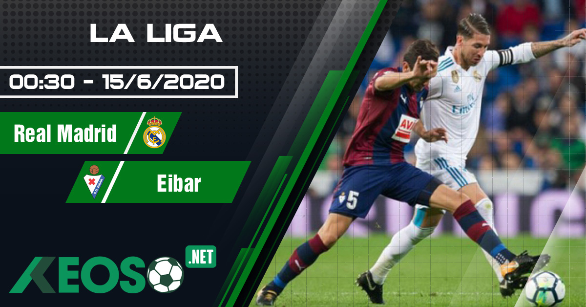 Soi kèo, nhận định Real Madrid vs Eibar 00h30 ngày 15/06/2020