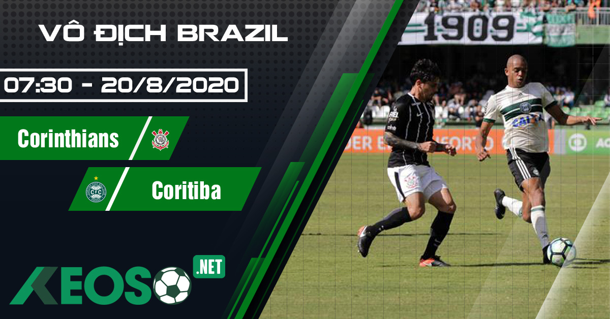 Soi kèo, nhận định Corinthians vs Coritiba 07h30 ngày 20/08/2020