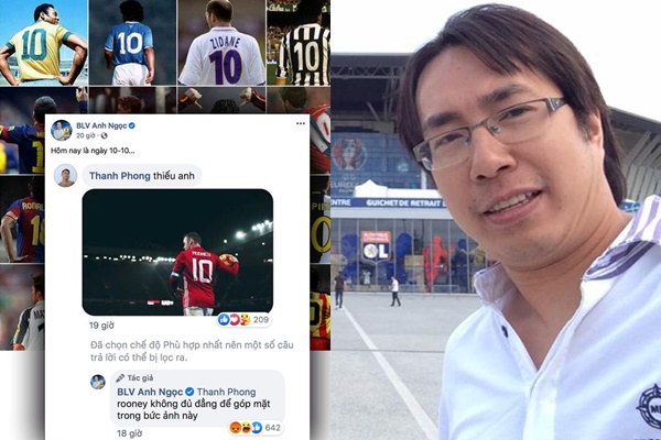Fan M.U hóa thú khi BLV Anh Ngọc chê đẳng cấp của Rooney
