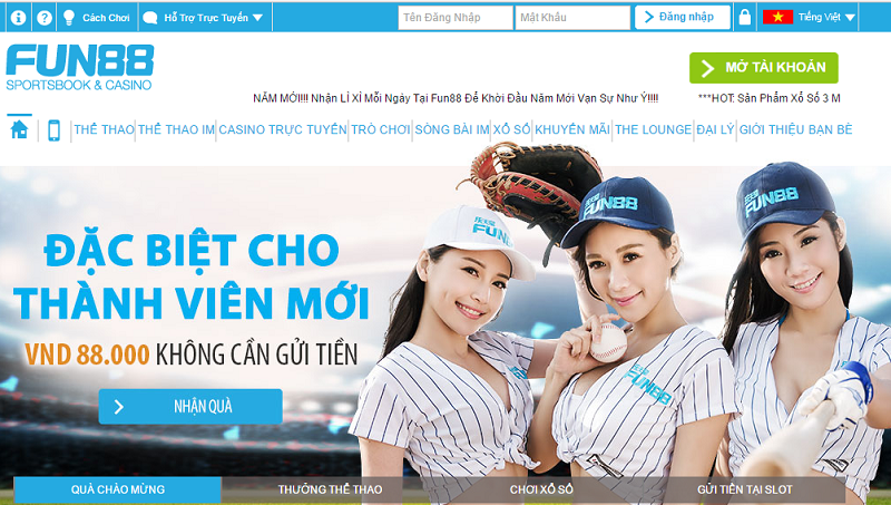 Fun88vi.TV – Địa chỉ cá cược thể thao, casino trực tuyến hàng đầu tại Việt Nam